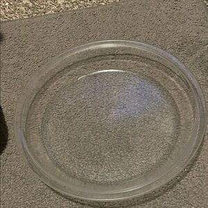 Pyrex Vintage 10” Clear Glass Round Pie Plate